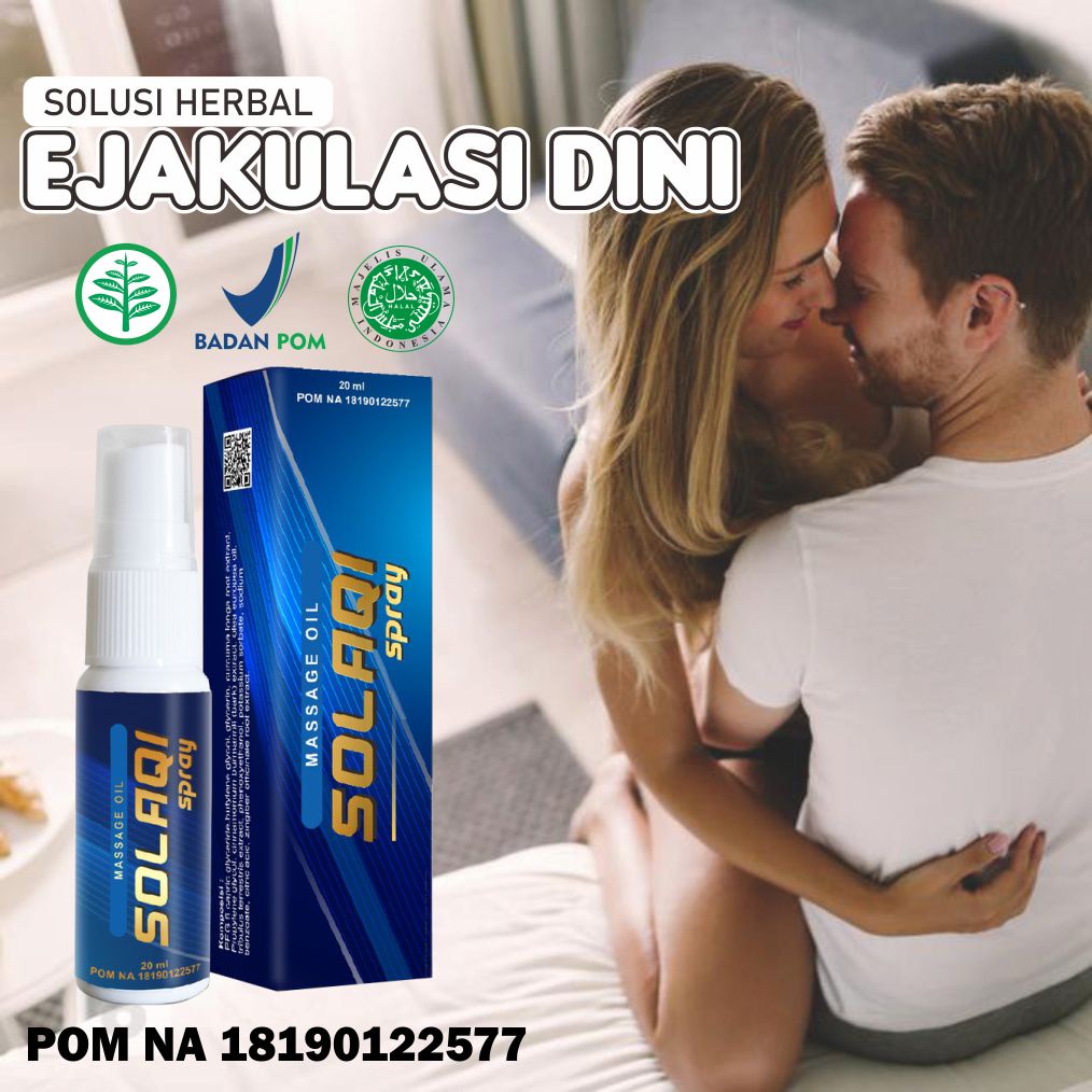 Solaqi Spray Herbal kuwat pria Tahan Lama penunjang performa POM NA 18190122577 ISI 20 ML 100% Origi