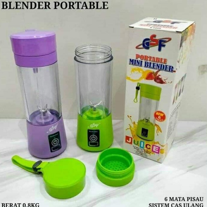 BLENDER PORTABLE GSF / BLENDER PORTABLE MINI MERK GSF JUICE CUP USB RECHARGEABLE / BLENDER PORTABLE Q2 6888 / BLENDER PORTABLE GSF G-5859 / GSF G 5859 / GSF 5859