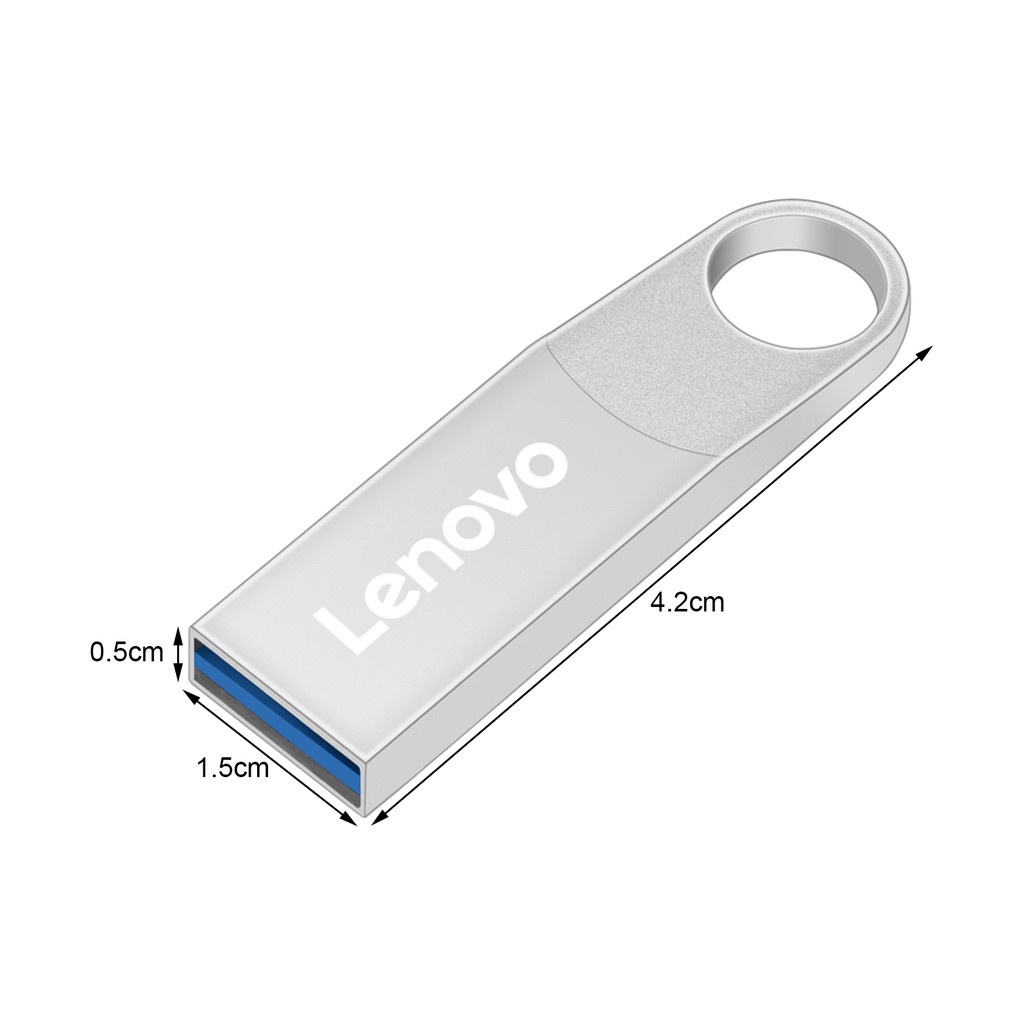 (Huluboy) Lenovo U Disk 512GB / 1TB / 2TB Mini USB Flash Drive Memory Stick Kecepatan Tinggi Anti Air Untuk Komputer