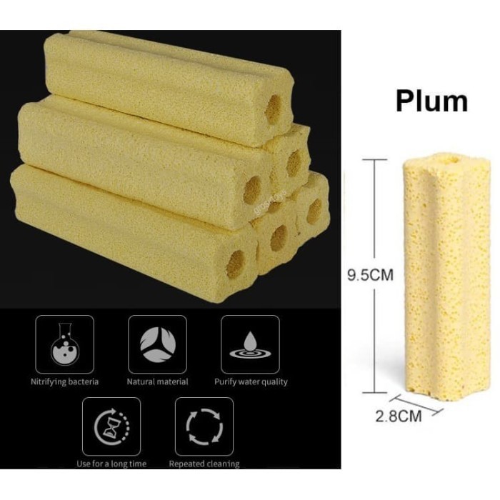 Momogi Kecil Eco Bio Block 9.5x2.8cm Filter media Rumah Bakteri Small Kolam Aquarium Ikan Akuarium