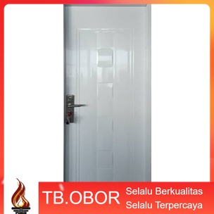 Pintu Baja Fortress JBS Urban 80.02 Kamar Tidur Utama Multifungsi Motif Kotak Minimalis Warna Putih