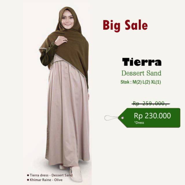 BEST OFFER/DISCOUNT/PROMO MENARIK/BIG SALE/DRESS/GAMIS TOYOBO/TIERRA/ORIGINAL YASMEERA/BAJU POLOS