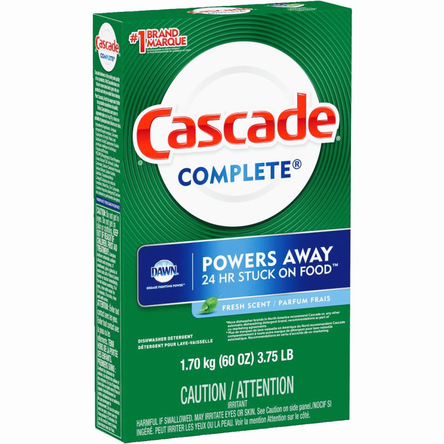 Cascade Complete Dishwasher Detergent Powder Dish Soap Pods Kitchen Utensils Dinner Plates Glass Cle
