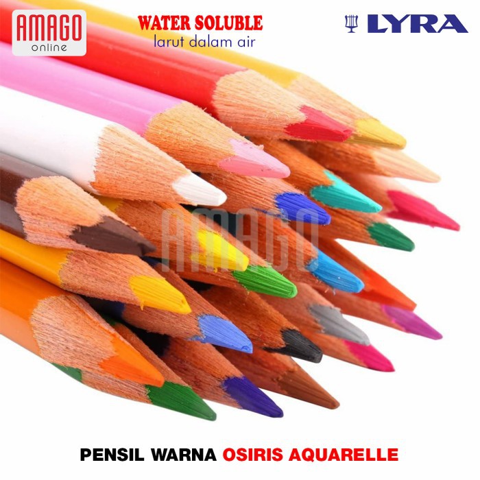 PENSIL WARNA LYRA OSIRIS AQUARELLE WATER SOLUBLE - 12 WARNA - 2531120