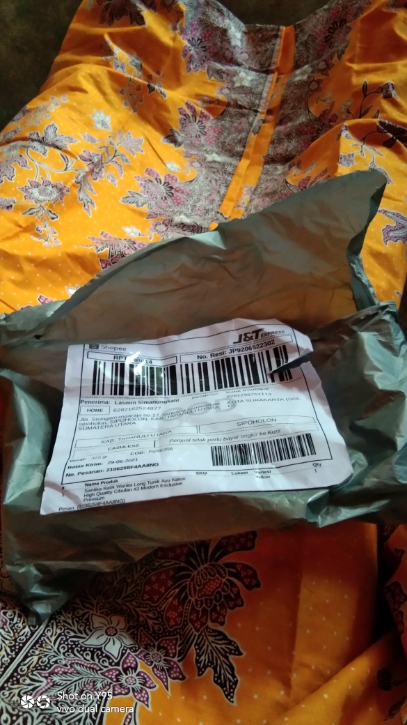Santika Batik Wanita Long Tunik Ayu Katun High Quality Cibulan #3 Modern Exclusive Premium