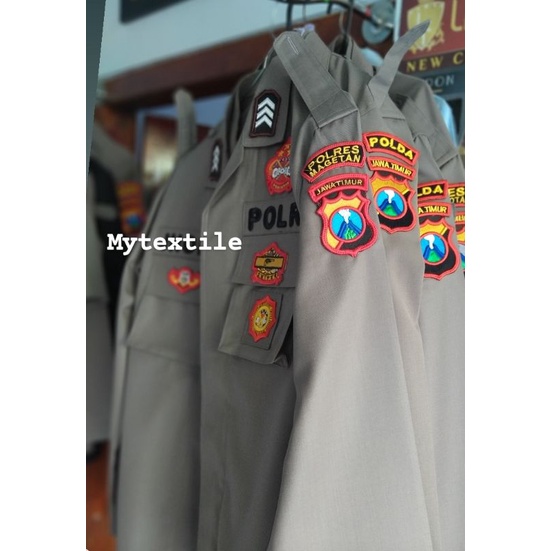 kain grandefeel maxistyle warna khusus seragam polisi polri satpam pdl pdh pdsu