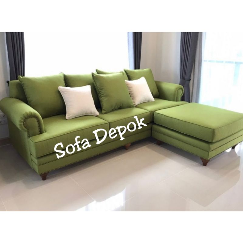 Sofa L Ruang tamu minimalis modern sofa depok