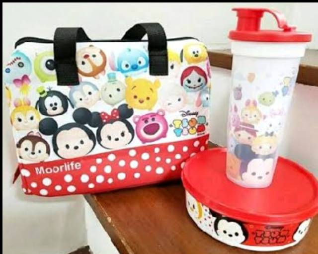 Lunch Box Kotak Makan Karakter Disney Tsum Tsum Moorlife