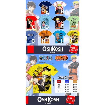 KAOS NARUTO/ BAJU NARUTO/ KAOS LEBARAN NARUTO