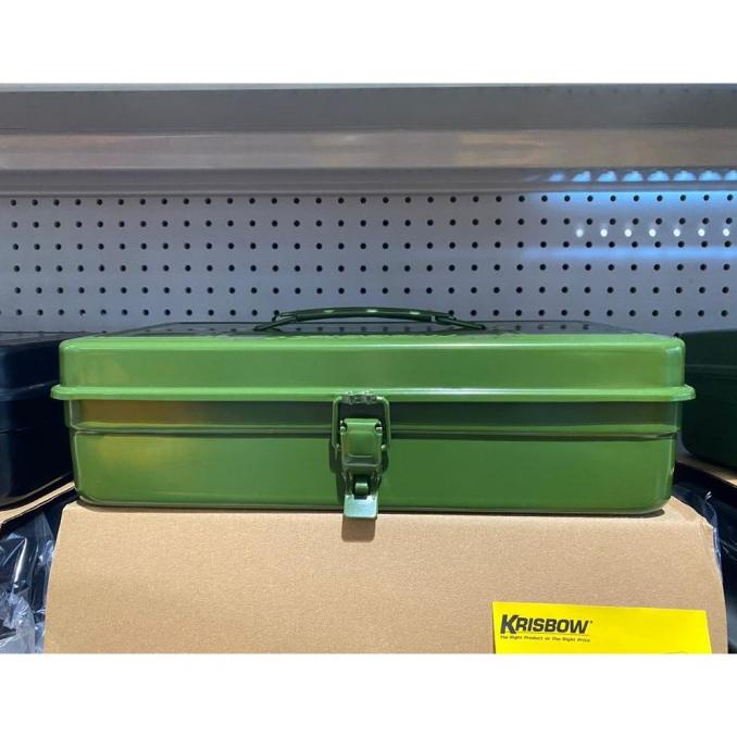 Krisbow Kotak Perkakas besi Metal 36x19x11.5 Cm / Krisbow tool box