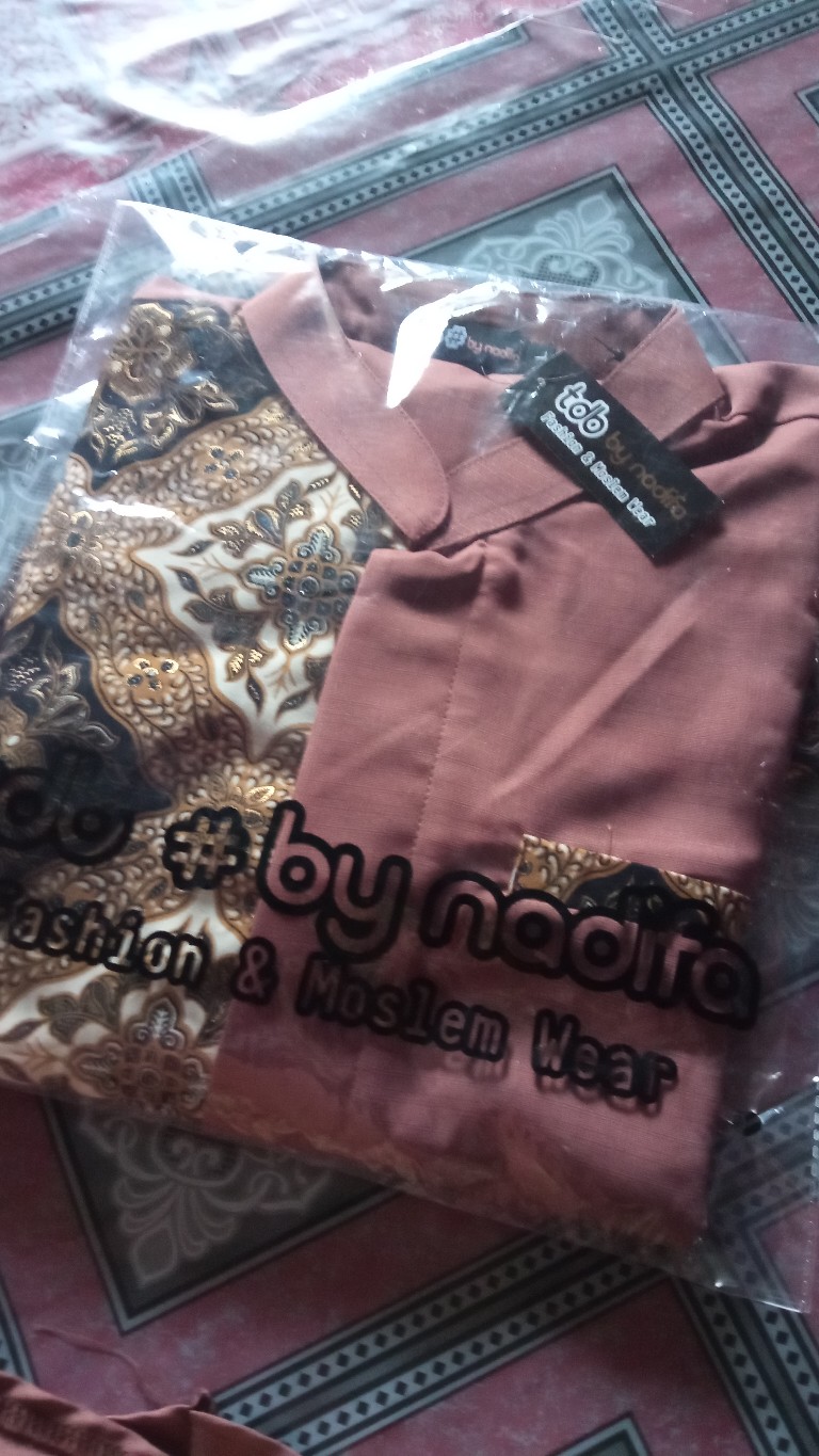 Baju Muslim Gamis Sabiya Batik Couple