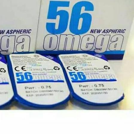 ⅍ Softlens bening bulanan OMEGA 56/soflens clear monthly omega56/soflen transparant omega ○