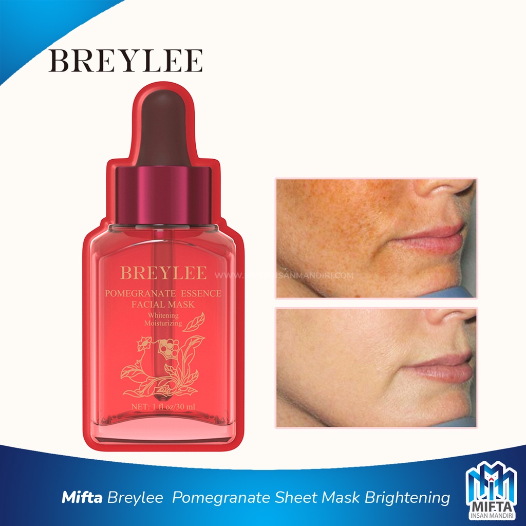 BREYLEE POMEGRANATE SHEET MASK BRIGHTENING / MASKER WAJAH MENCERAHKAN