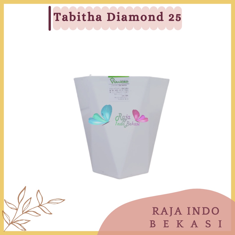 Pot Tabitha Diamond 25 Putih