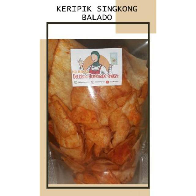 

KERIPIK SINGKONG BALADO PEDES HOMEMADE