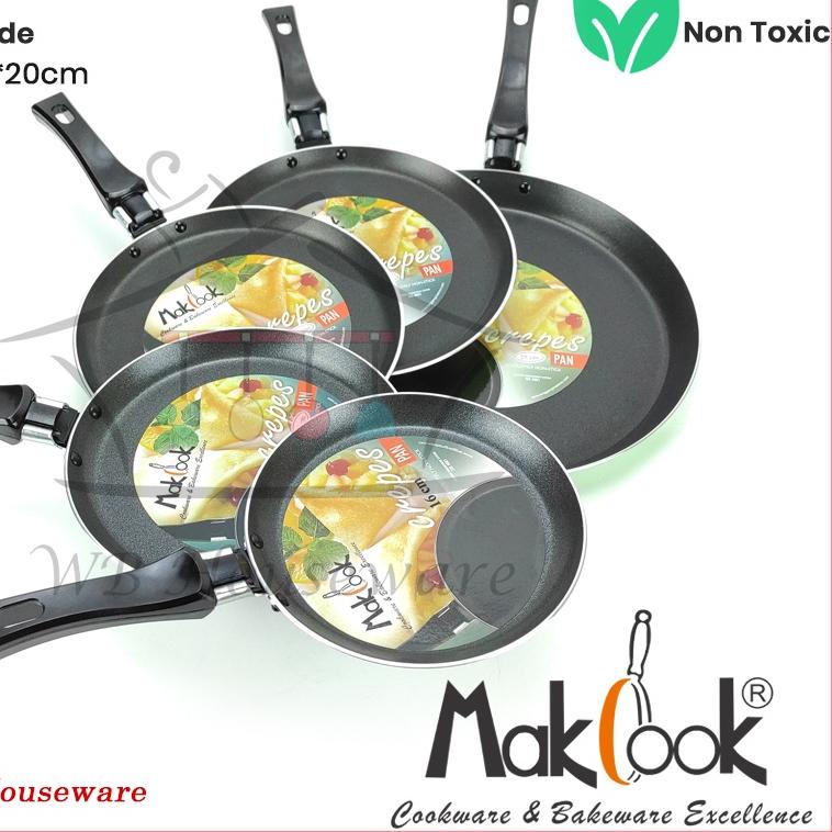 Wajan Teflon / Wajan Gagang / Crepes pan / crepes maker / telfon crepes MAKCOOK