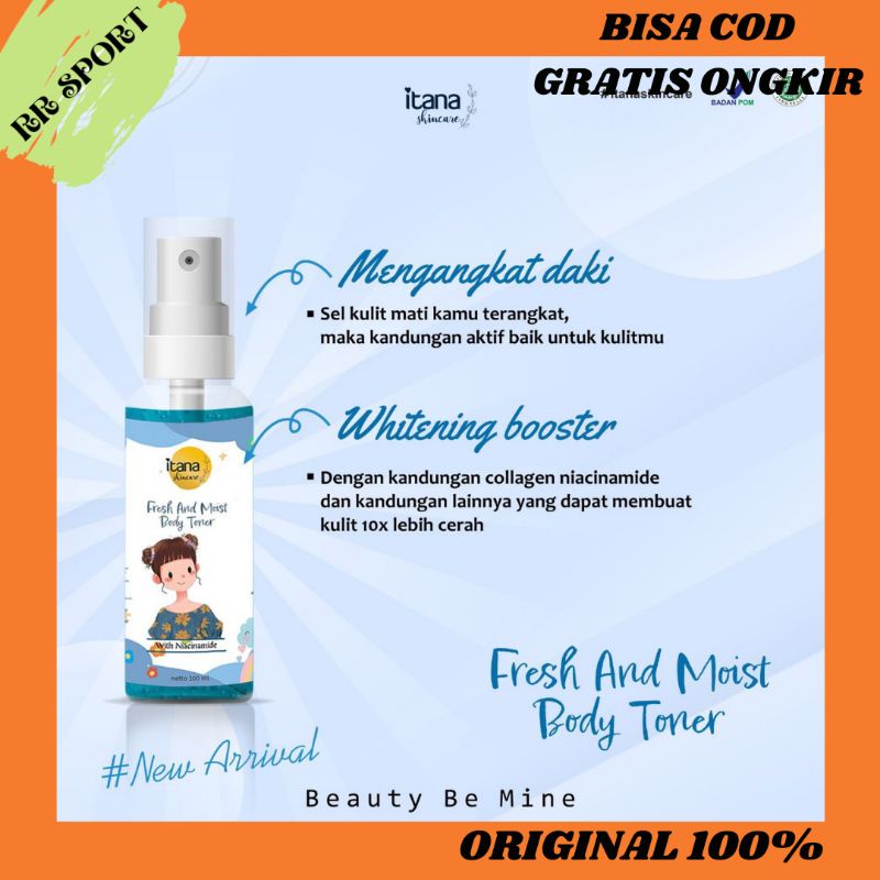 Body Toner Itana Toner Badan / Pemutih Lipatan Lipatan Hitam / Pembersih Badan / Pemutih Badan / Ski