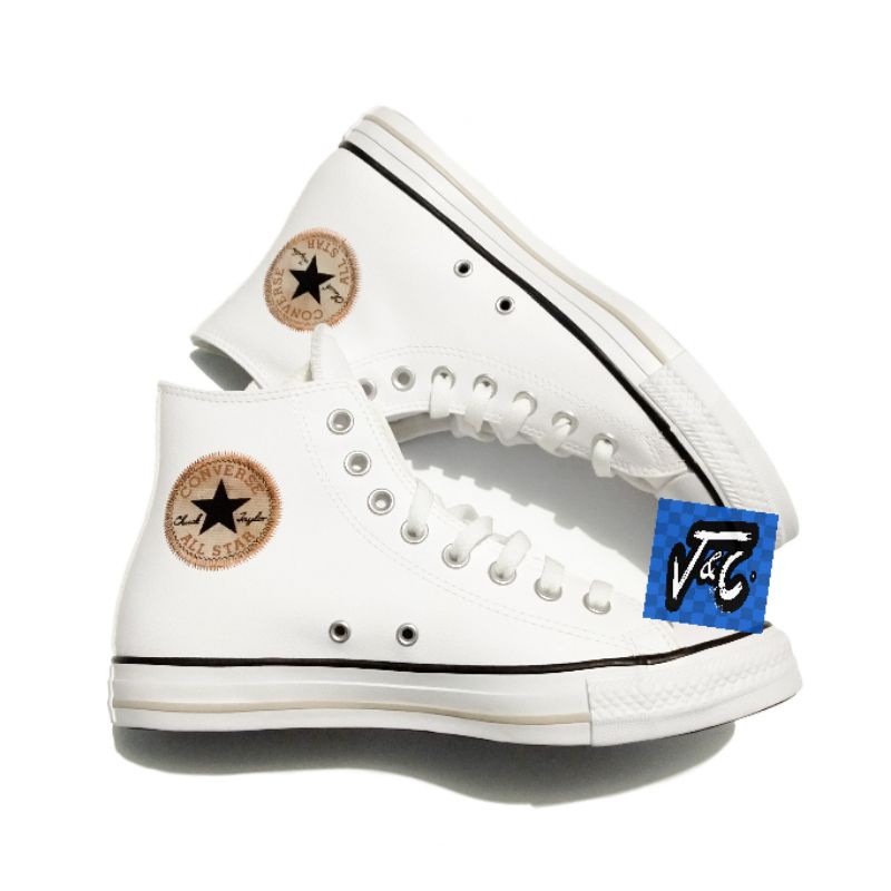 converse chuck taylor all star hi leather sneakers