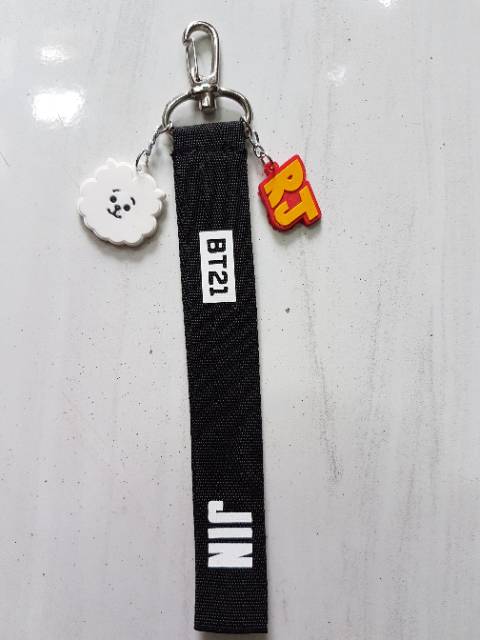 BT21 gantungan kunci STRAP name  KEYRING JIMIN JUNGKOOK SUGA RAP MONSTER JIN J HOPE TAEHYUNG