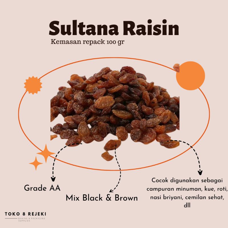 

Kismis / Raisins Kualitas Super 100 gr