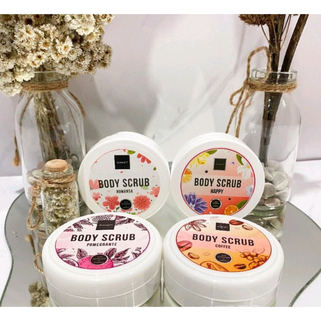 SCARLETT BODY SCRUB ALL VARIANT - LULUR SCARLETT mini size