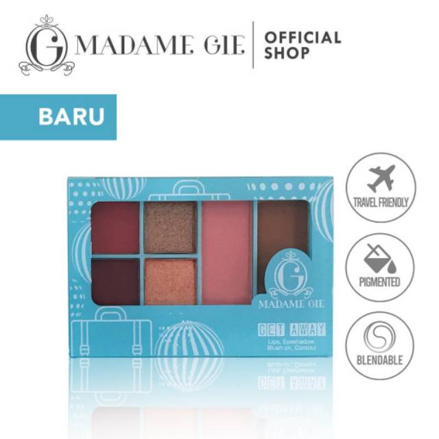 Madame Gie Getaway Make Up Kit - MakeUp Face Pallete