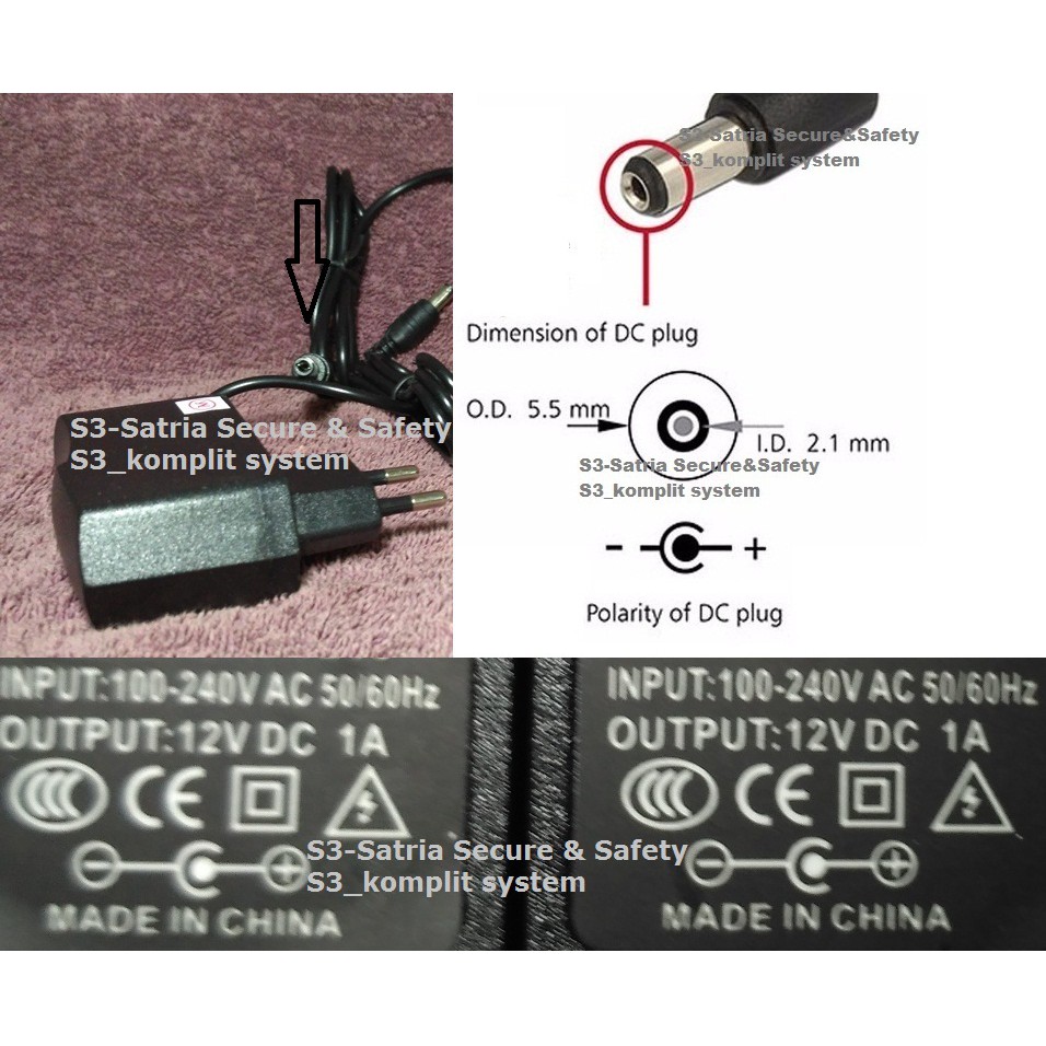 Distributor Adaptor Keyboard Yamaha Psr / Adaptor 12v 1a LED ( 12v 1000ma ) SKS