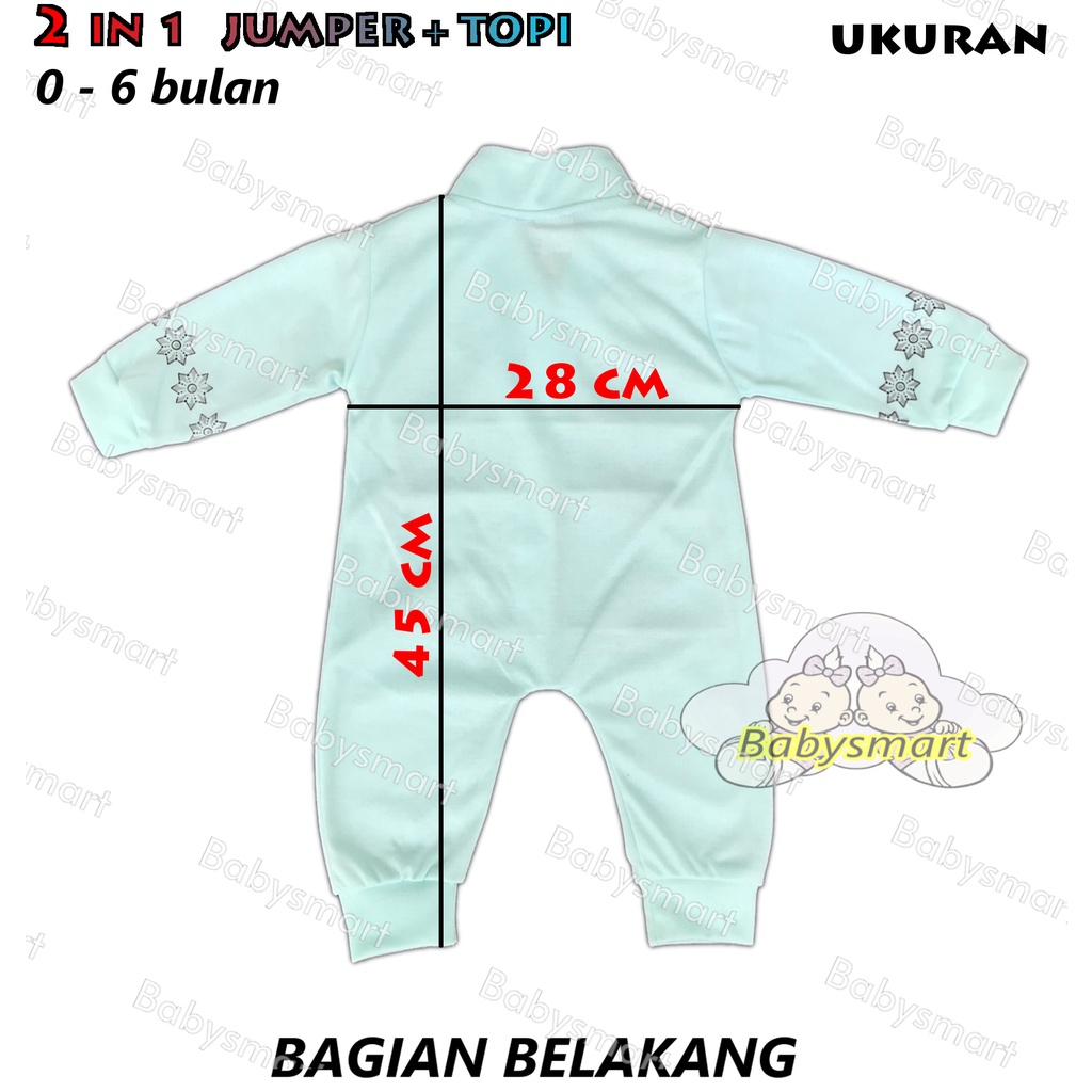 Babysmart - Baju Koko/Muslim+Kopiah/Peci Anak/Bayi Laki-Laki JUMPER/Hansop/Romper LITTLE 1509 SNI 0-6 bulan