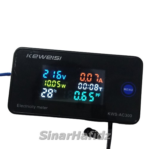 POWER METER 6 In 1 Kws AC 110-300V Digital Lcd Pengukur Suhu Ac Voltmeter 10A