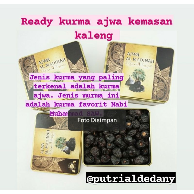 

KURMA AJWA KEMASAN KALENG 1KG