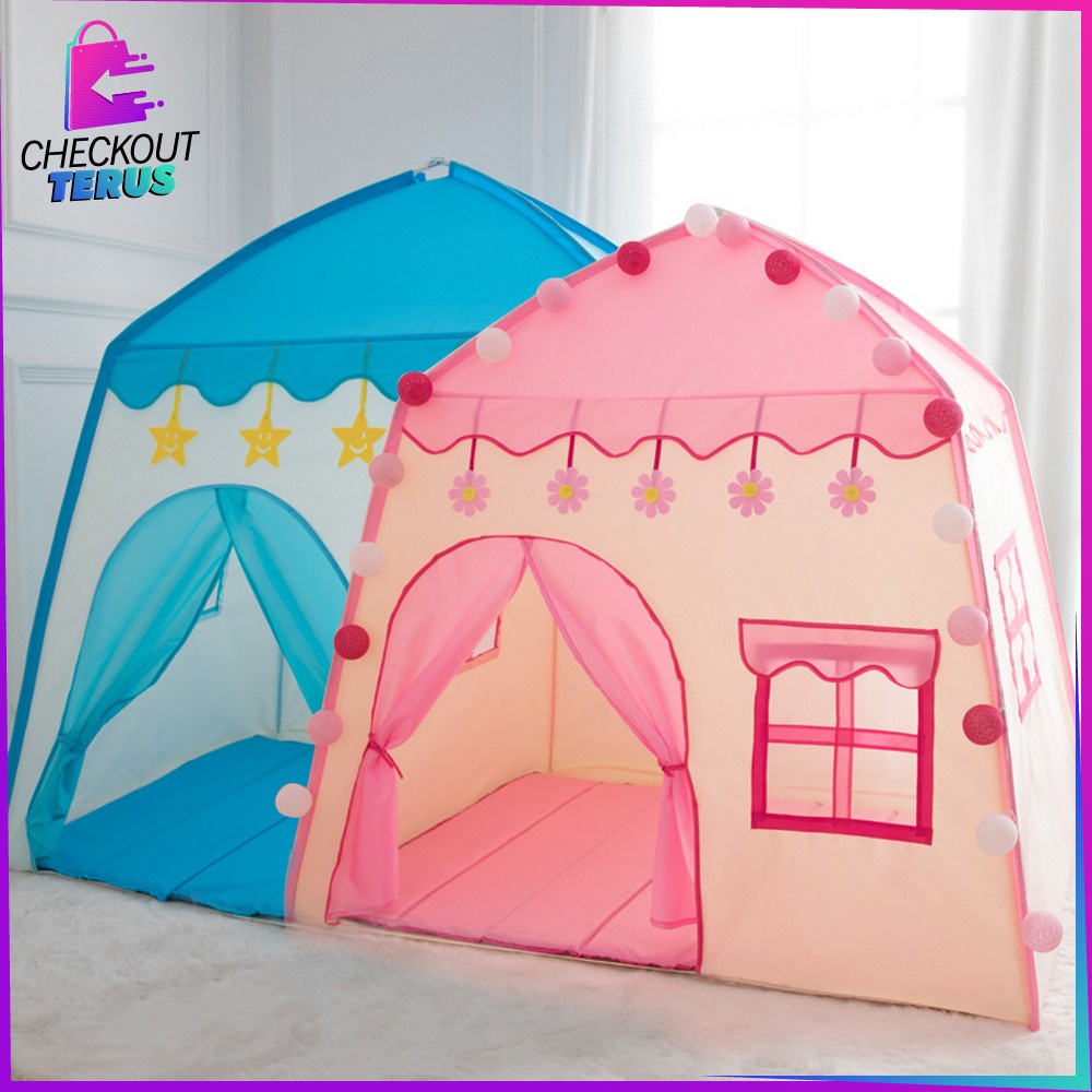 CT M128 M129 Tenda Mainan Anak Model Rumah Tenda Castle Anak Mainan Rumah Rumahan Tenda Anak Rumah Anak