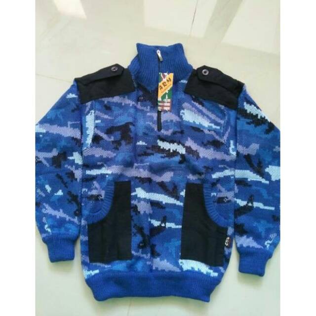 Termurah sweter loreng anak SWETER LORENG ARMY ANAK