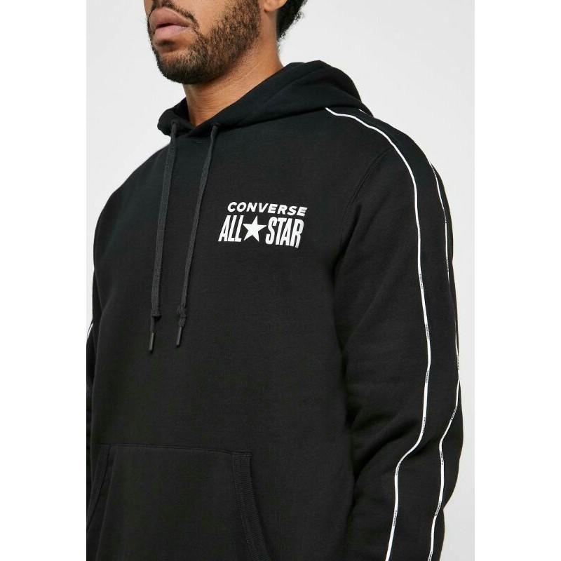 Converse hoodie logo chevron Black