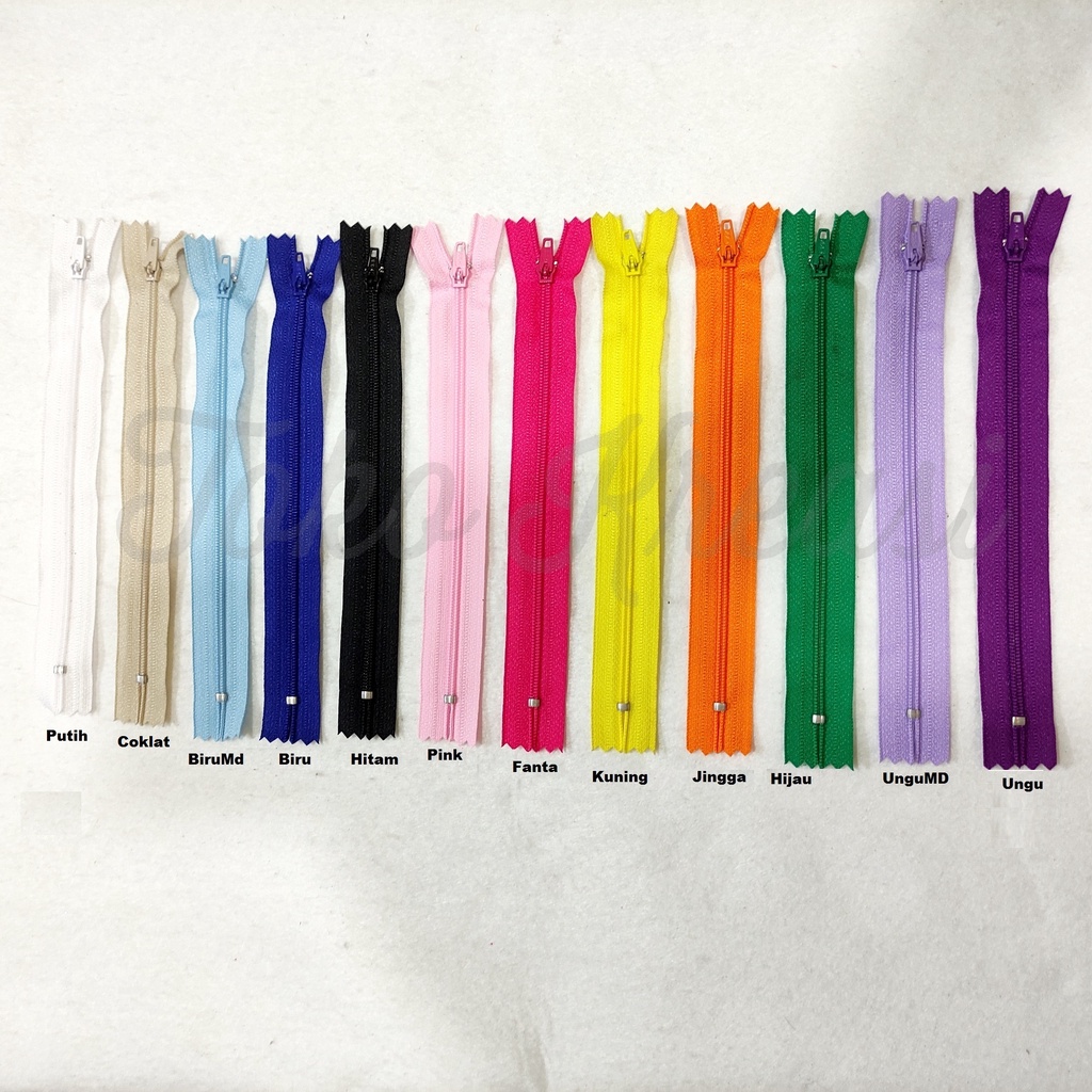(Per Pcs) Resleting Jepang YKK Uk 7&quot; / 17,5 cm