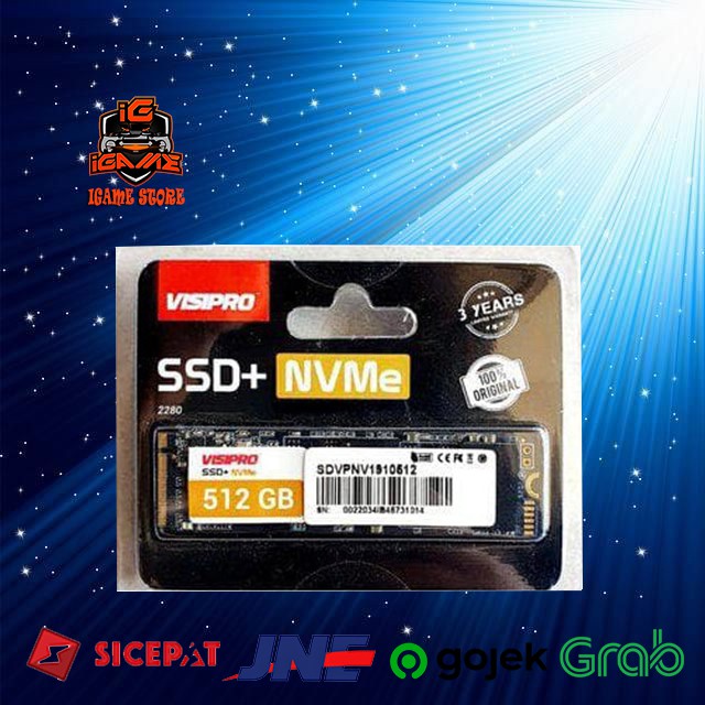 SSD VISIPRO SSD+ 512GB M.2 NVMe MANTAF GAN