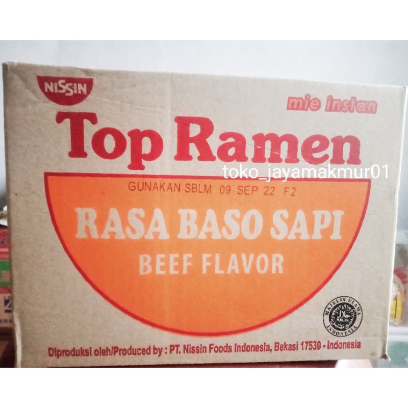 

MIE TOP RAMEN 1 Dus Mie Instan Kuah MIE top ramen jaduL Berkualitas 32gr mie top ramen (isi 40pcs)