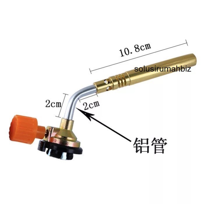 Blow Torch Panjang kecil Burner u/ botol Jet Flame Gun Kepala saja