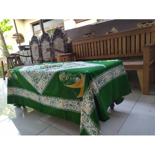 TAPLAK MEJA MOTIF BATIK CAP SRIKANDHI free 6 SAPU TANGAN