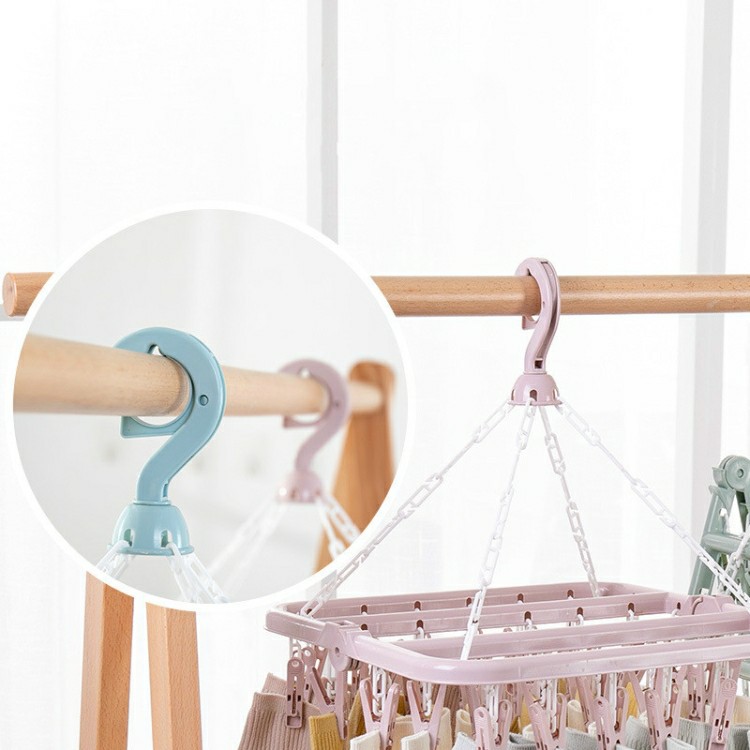 GANTUNGAN HANGER JEPITAN JEMURAN BAJU BAYI KAUS KAKI SEGI EMPAT