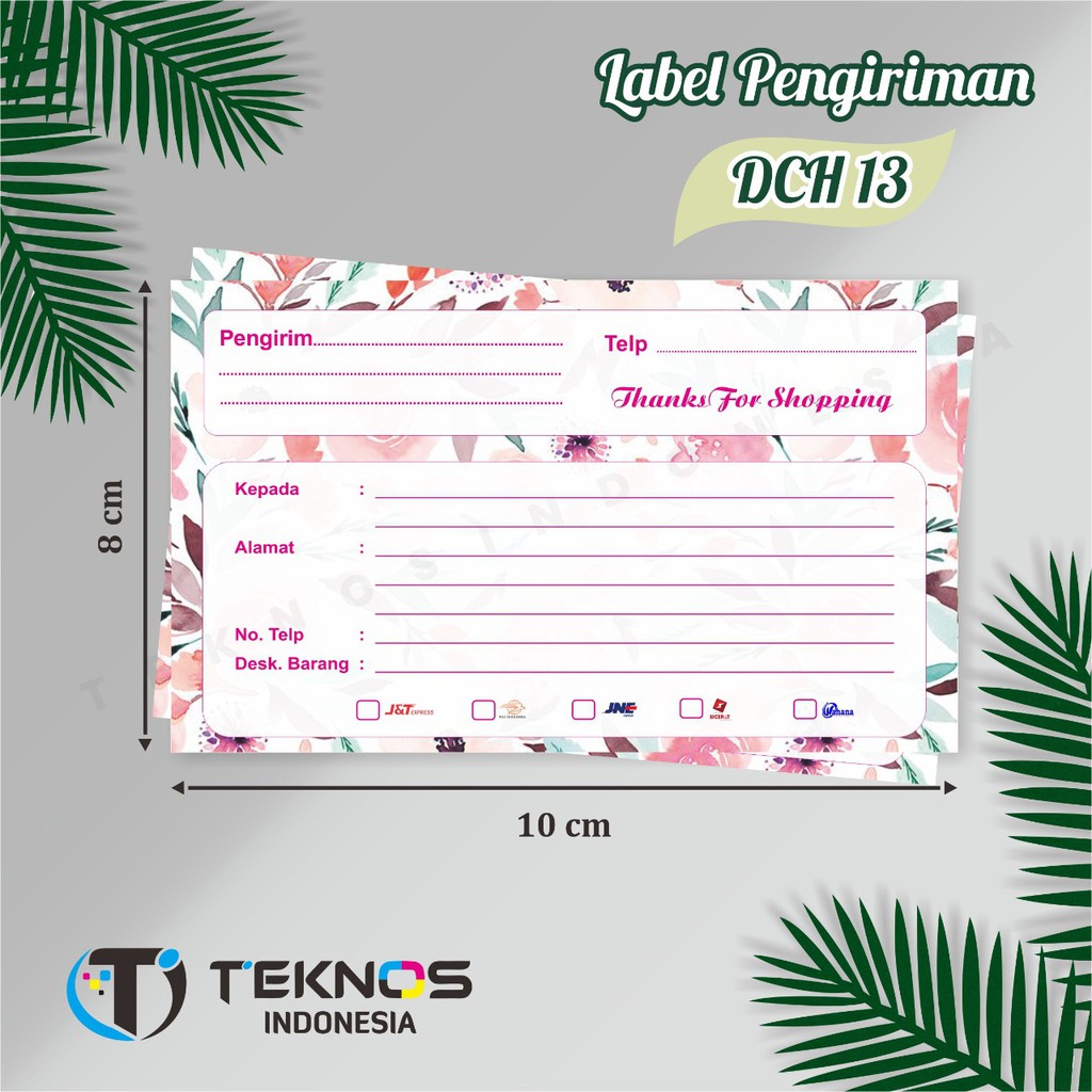 

[100 pcs] LABEL PENGIRIMAN OLSHOP DROPSHIP KOSONGAN NON STIKER