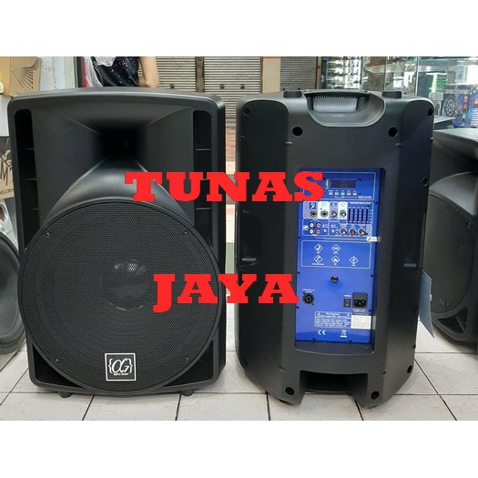 Paket karaoke indoor outdoor speaker 15 OG inch plus free microphone 1 FULL AKTIF