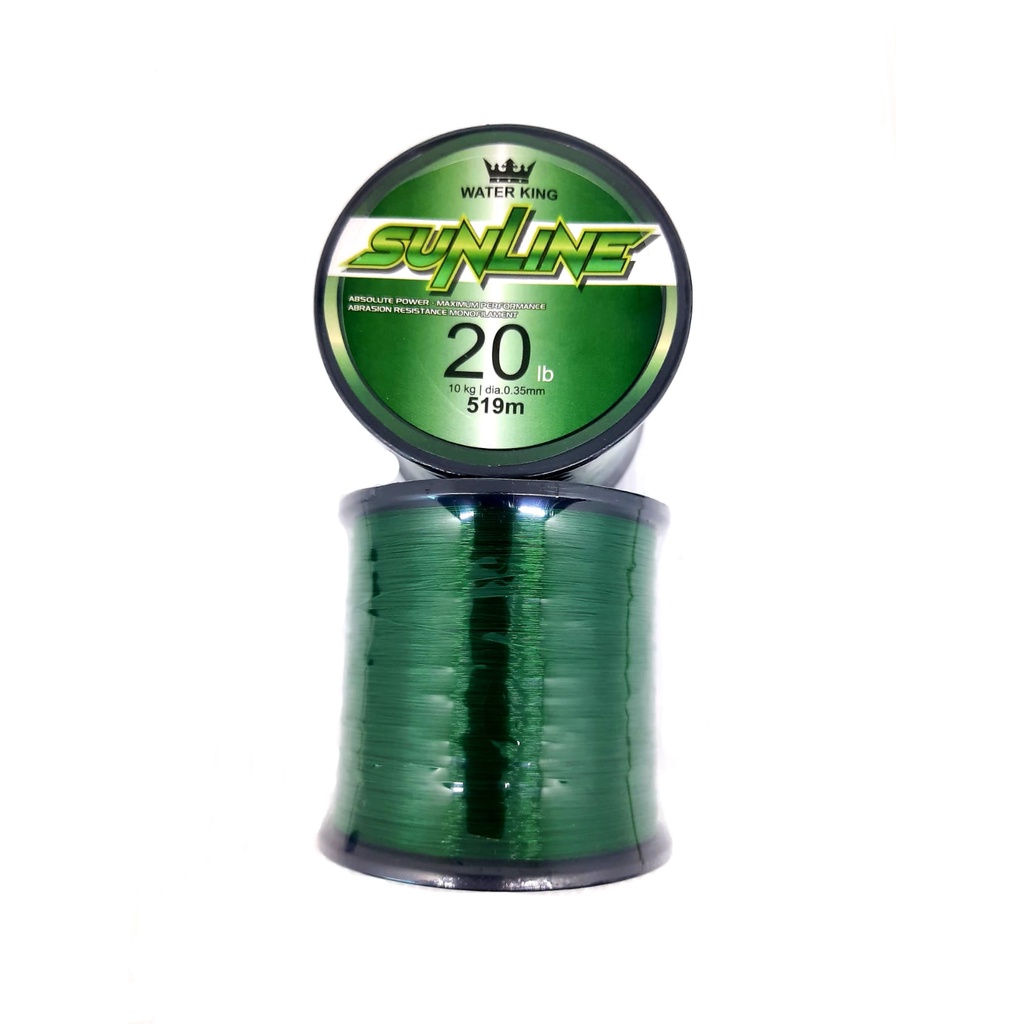 Senar Pancing WATER KING SUNLINE WARNA HIJAU Cepat Tenggelam SPOOL 1/8 Ukuran 0.18MM - 0.65MM