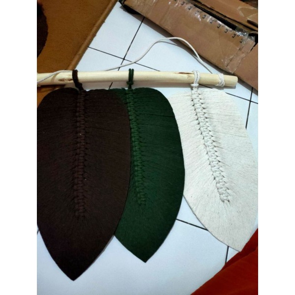 Macrame 3 daun besar