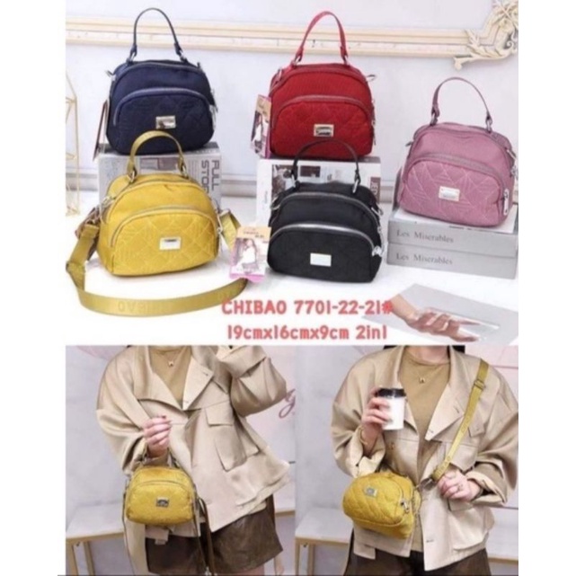 TAS CHIBAO CB7701-22 SELEMPANG Kanvas Wanita Wanita Mini