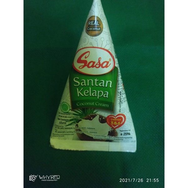 

Santan Kelapa Sasa 65ml