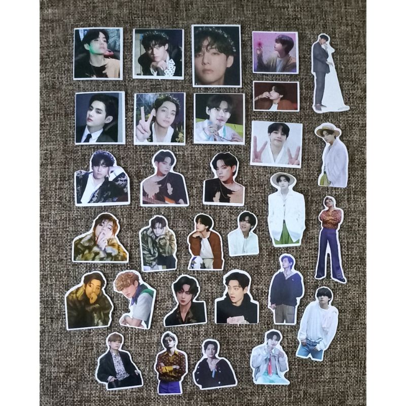 

30 PCS STIKER BTS V UNOFFICIAL ( NO WATERPROOF )