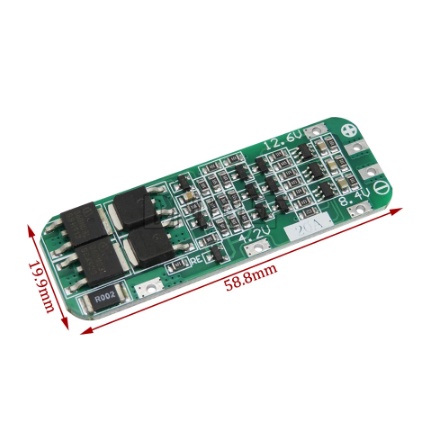 Modul PCB BMS 3S 20A 12V Pelindung Charger Pack Balance Lithium Baterai Li-ion 18650 12 Volt