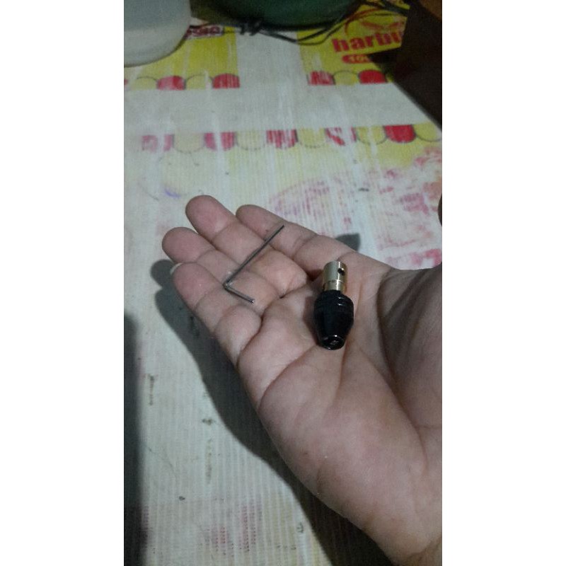 kepala/chuck keyless universal untuk bor dinamo as3.17mm