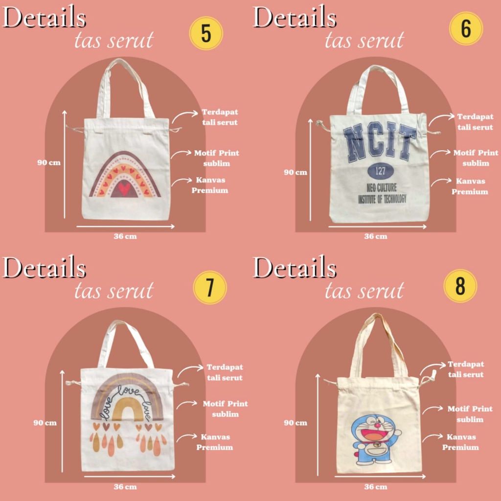 Tas Wanita Serut Kanvas Kekinian By Shafiyyah.sarban