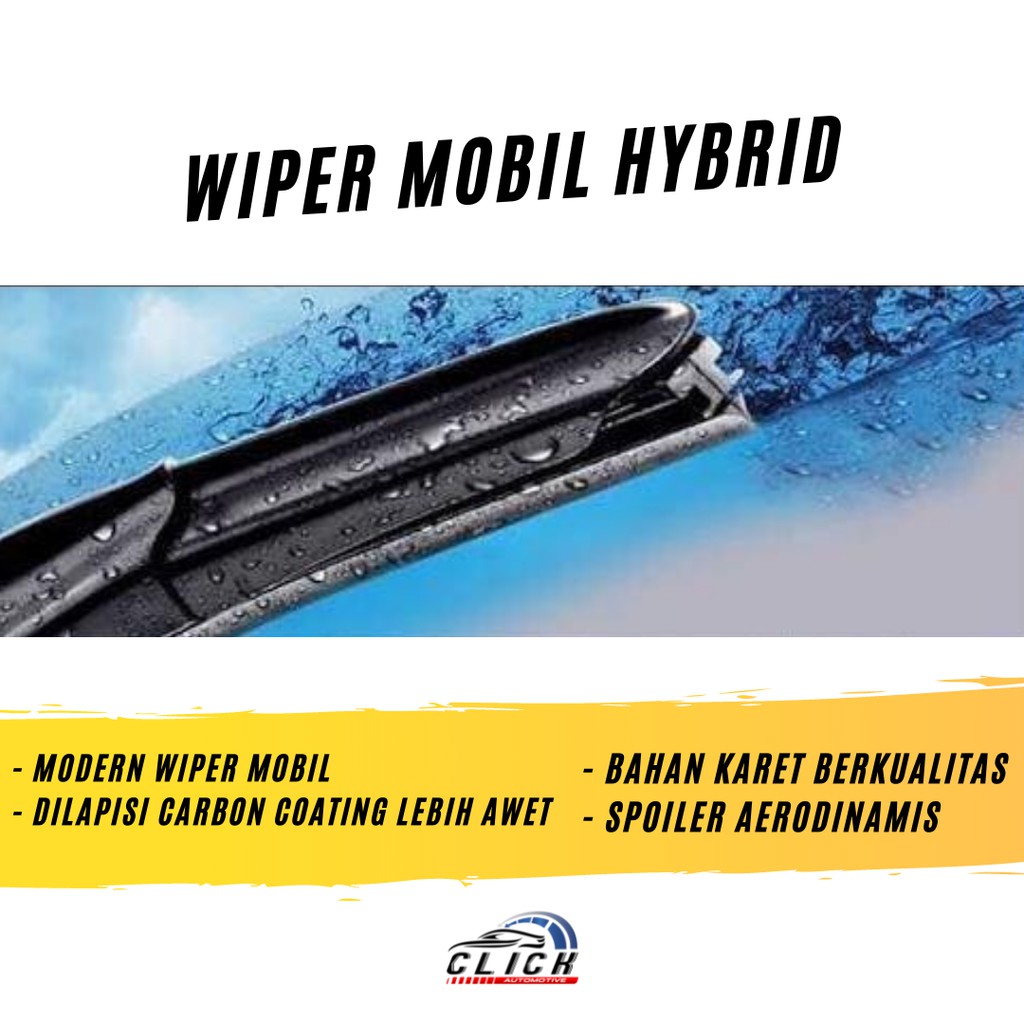 Wiper Mobil Hybrid Blade Universal / Wiper Hybrid Blade RWB Universal